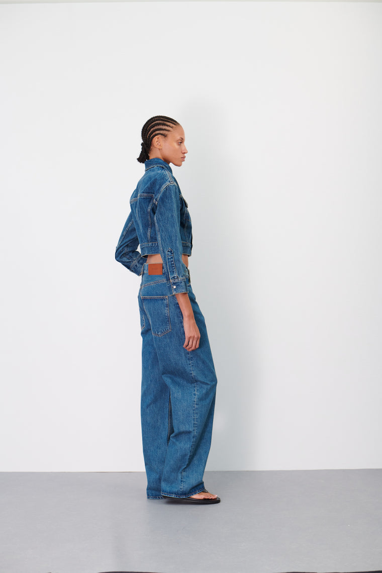 Denim Crop Jacket